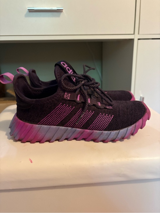 adidas Other - Adidas Kaptir Kids Black & Purple Knit Sneakers